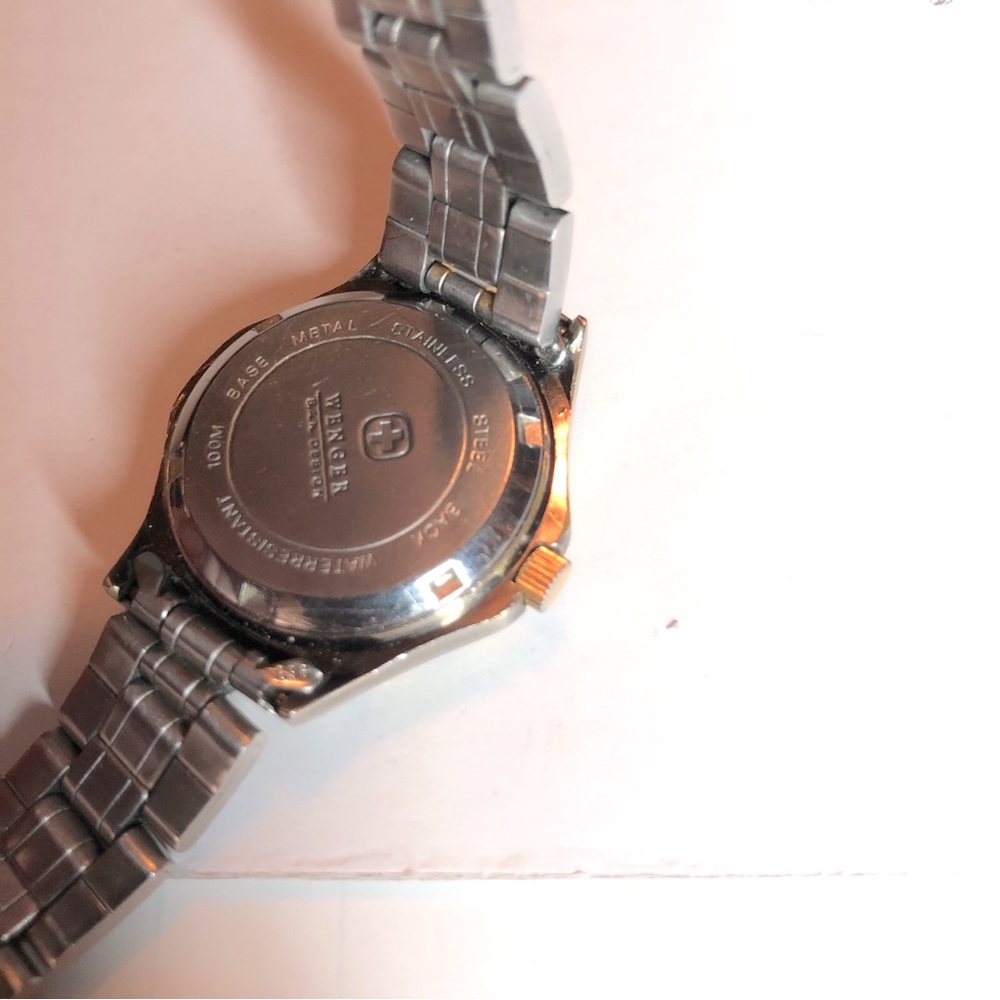 Vintage Ladies WENGER Sax Design Two-Tone Swiss Army Watch - Picture 9 of 9